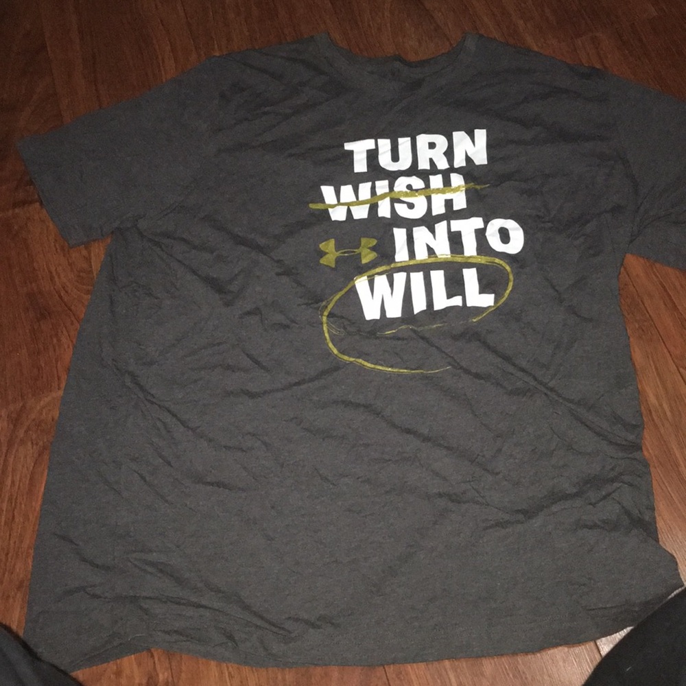 Under Armour shirt. Employee shirt. Size large
